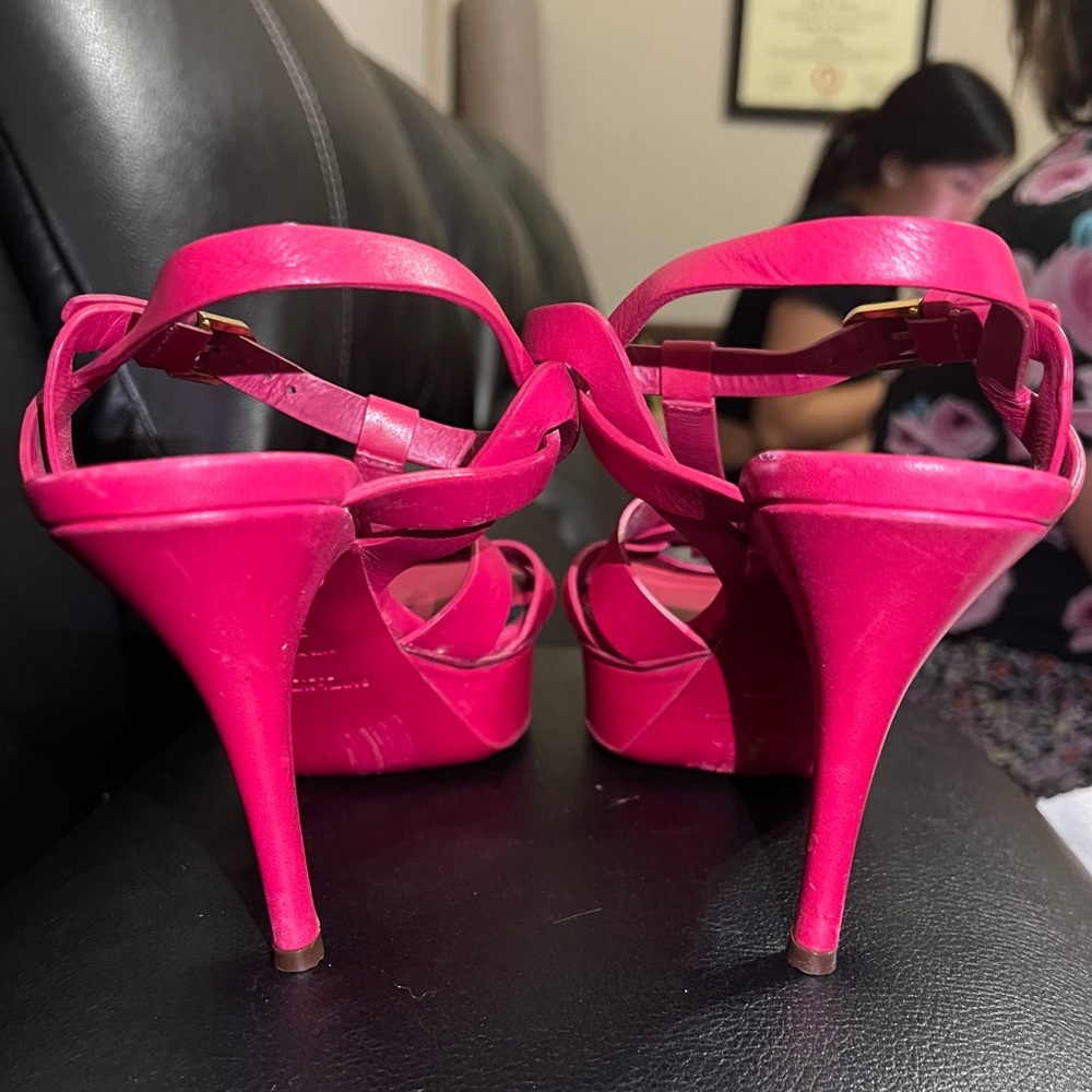 pink YSL heel, size 38, slightly worn but still in good condition. - Picture 4 of 6